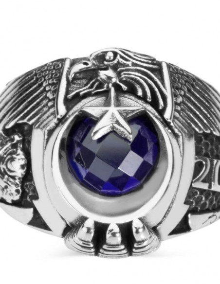 Osmanlı Armalı Tek Kartal Başlı Devre Yüzüğü