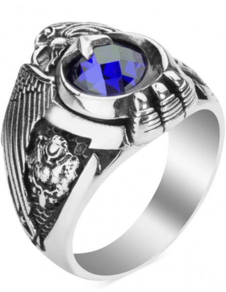 Osmanlı Armalı Tek Kartal Başlı Devre Yüzüğü