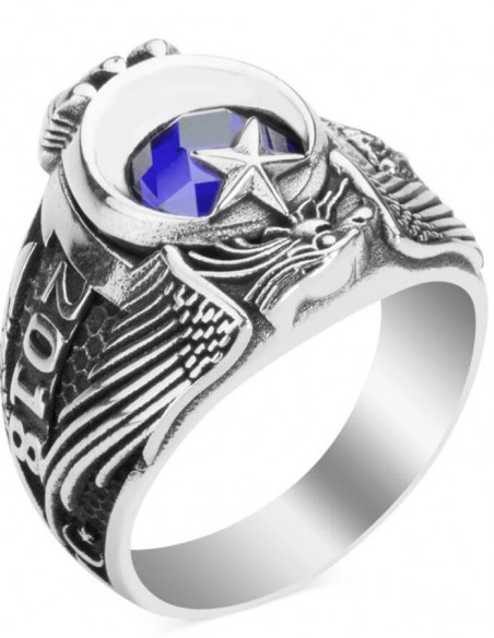 Osmanlı Armalı Tek Kartal Başlı Devre Yüzüğü