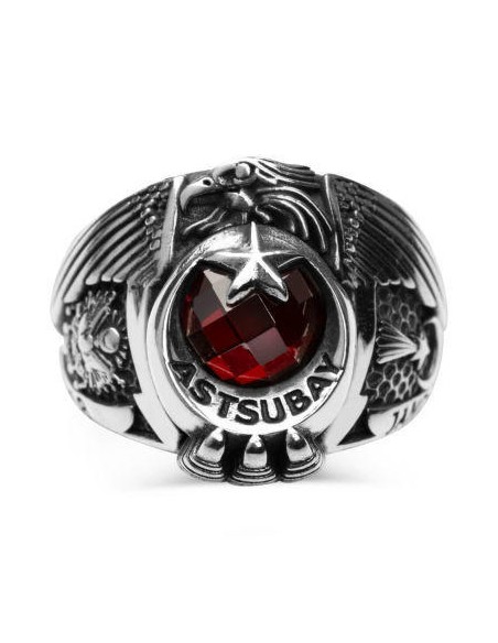 Osmanlı Armalı ve Şualı Jandarma Astsubay Devre Yüzüğü