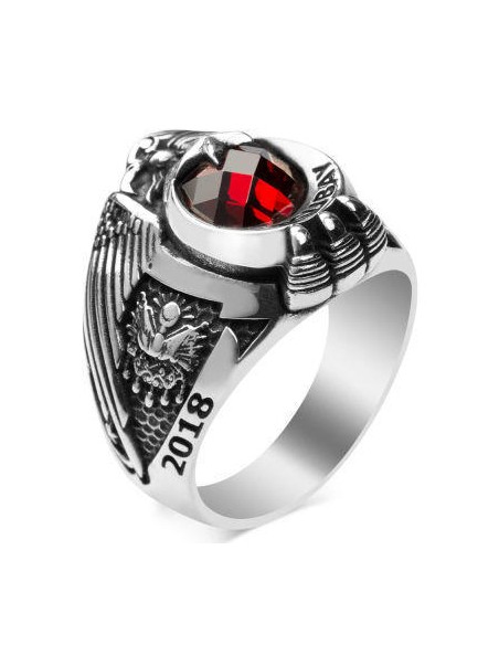 Osmanlı Armalı ve Şualı Jandarma Astsubay Devre Yüzüğü