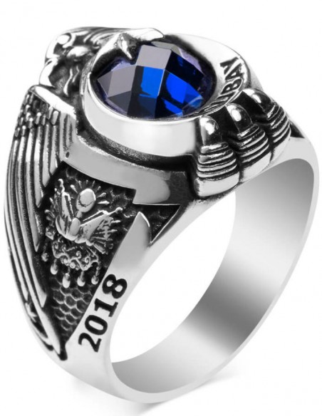 Osmanlı Armalı ve Şualı Jandarma Astsubay Devre Yüzüğü