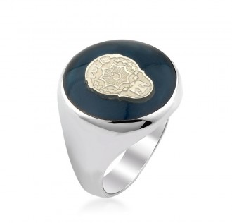 Polis Rozetli Gümüş Yüzük 2