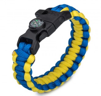 Sarı Lacivert Taraftar Paracord Bileklik