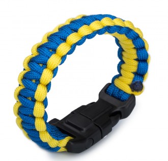 Sarı Lacivert Taraftar Paracord Bileklik 2
