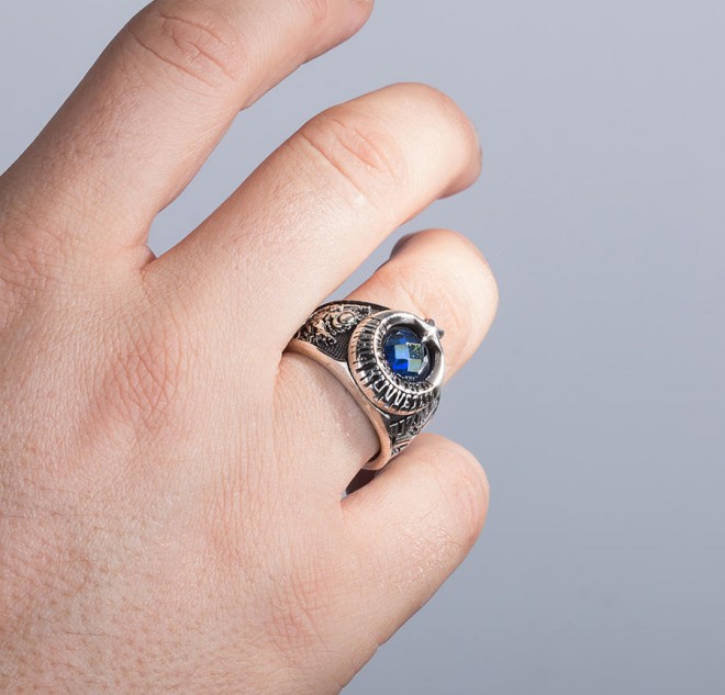 Silahlı Kuvvetler Uzman Çavuş Kabartmalı Asker Yüzüğü