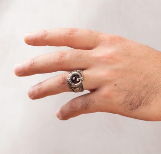 Silahlı Kuvvetler Uzman Çavuş Kabartmalı Asker Yüzüğü 2