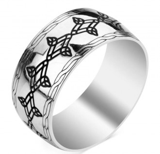 Simetrik Desenli Gümüş Alyans Çifti 2