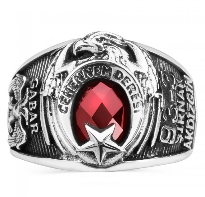 Şırnak Cehennem Deresi Gabar Kartalları Ay Yıldız Askeri Yüzük