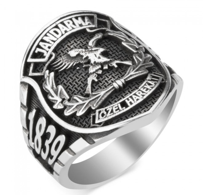 Taşsız Jandarma Özel Harekat (JÖH) Yüzüğü