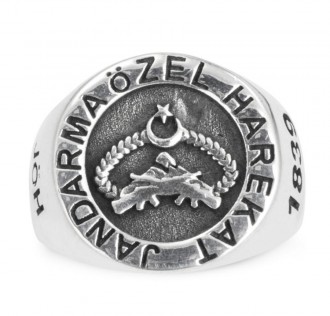 Taşsız Jandarma Özel Harekat Yüzüğü