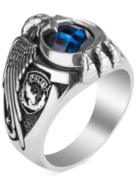 Tek Kartal Başlı Selçuklu Kartallı Polis Özel Harekat Yüzüğü