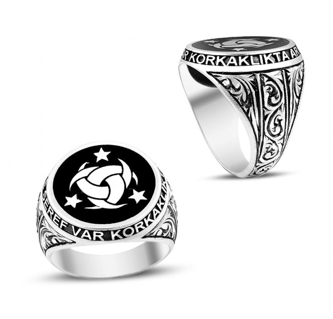 Teşkilatı Mahsusa Kalemkar İşçiliği Gümüş Erkek Yüzüğü