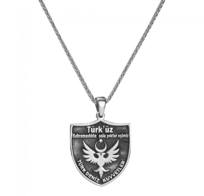 Türk Deniz Kuvvetleri Gümüş Kolye
