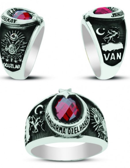 Van Oğuzlar JÖH Ay Yıldız Yüzük