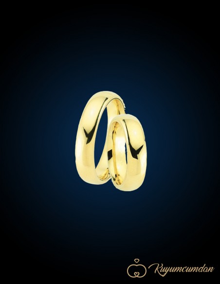 Oval İnce Kesim Alyans