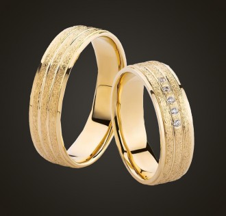 Altın Kaplama El İşi Alyans Model 9 2