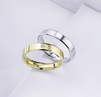 925 Ayar El İşi Altın Kaplama Gümüş Alyans Model 1