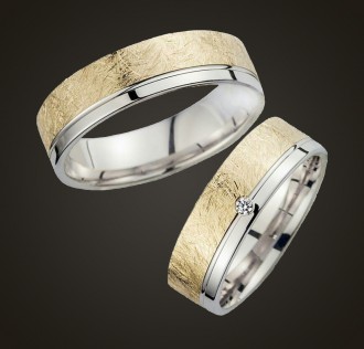 925 Ayar El İşi Altın Kaplama Gümüş Alyans Model 23 2