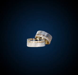 925 Ayar El İşi Altın Kaplama Gümüş Alyans Model 26