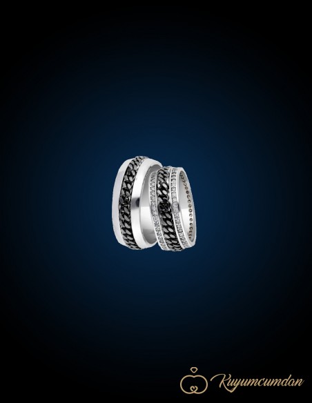 925 Ayar El İşi Gümüş Alyans Model 31