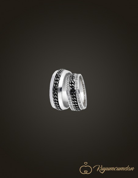 925 Ayar El İşi Gümüş Alyans Model 31