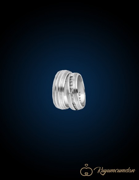 925 Ayar El İşi Gümüş Alyans Model 33