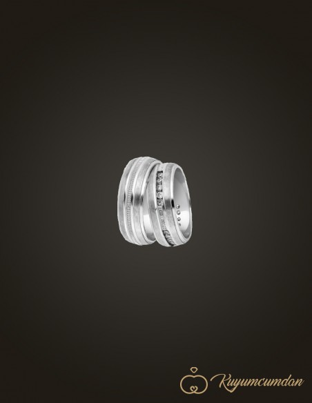 925 Ayar El İşi Gümüş Alyans Model 33