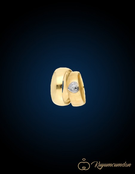 Altın Kaplama El İşi Alyans Model 43