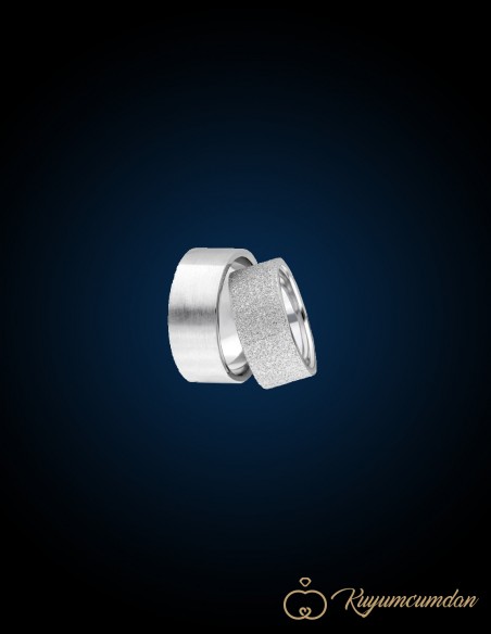 925 Ayar El İşi Gümüş Alyans Model 43