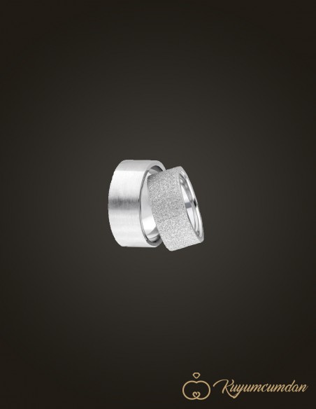 925 Ayar El İşi Gümüş Alyans Model 43