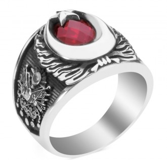 3 Hilal Bozkurt Tasarım Erkek Gümüş Yüzük 2