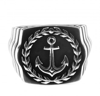 925 Ayar Gümüş Çapalı Denizci Yüzüğü 2