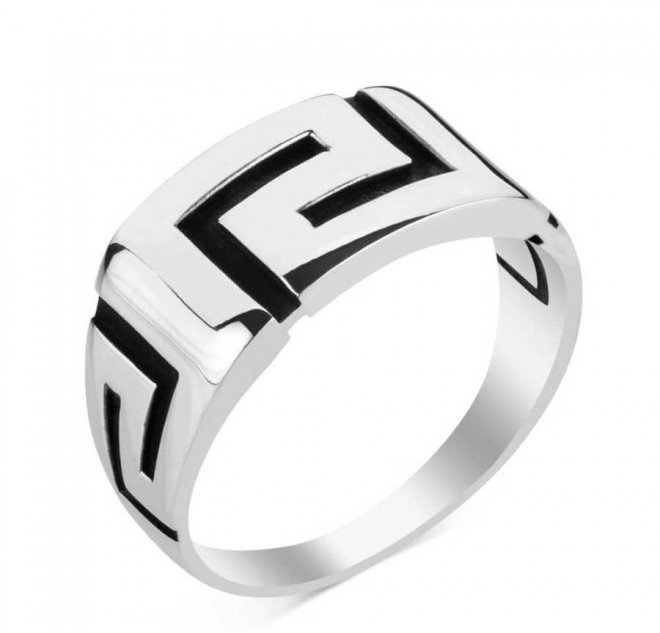 925 Ayar Gümüş Zarif Erkek Yüzük