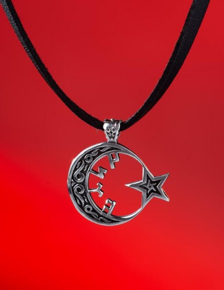 Ay Yıldızlı Göktürk Gümüş Kolye