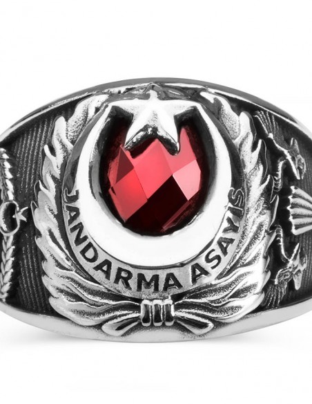 Ay Yıldızlı Jandarma Asayiş Yüzüğü