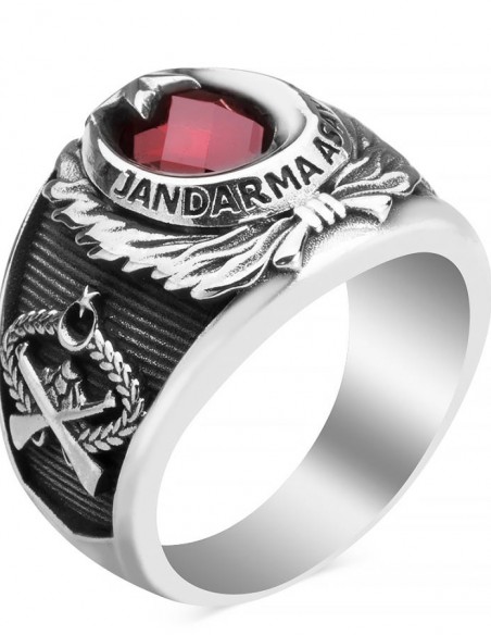 Ay Yıldızlı Jandarma Asayiş Yüzüğü