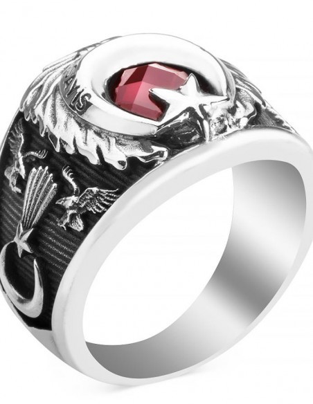 Ay Yıldızlı Jandarma Asayiş Yüzüğü