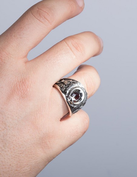 Ay Yıldızlı Jandarma Asayiş Yüzüğü