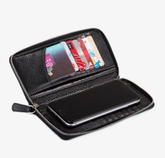 Beyaz Renk Özel Güvenlik Baskılı Erkek Deri Cüzdan 2