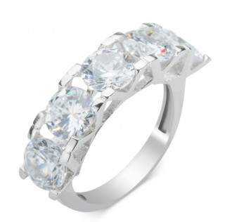 Büyük 5 Taşlı Kadın Yüzük