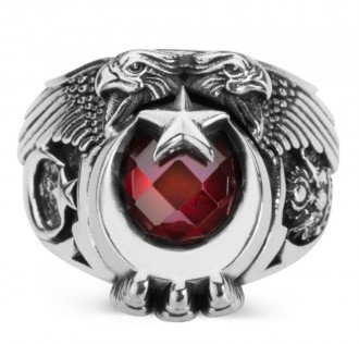 Cihan Hakimiyeti Yüzüğü (Ay Yıldız - Osmanlı Arması)