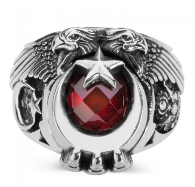 Cihan Hakimiyeti Yüzüğü (Ay Yıldız - Osmanlı Arması)