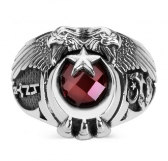 Cihan Hakimiyeti Yüzüğü (Göktürkçe Türk - Bozkurt)