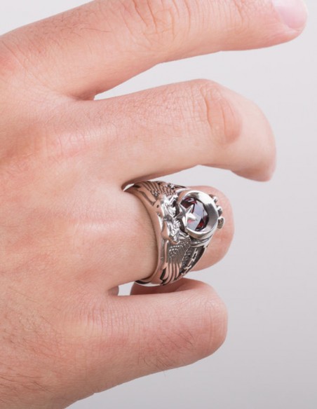 Cihan Hakimiyeti Yüzüğü (Göktürkçe Türk - Bozkurt)