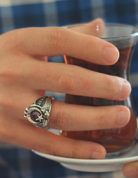 Cihan Hakimiyeti Yüzüğü (Göktürkçe Türk - Bozkurt)