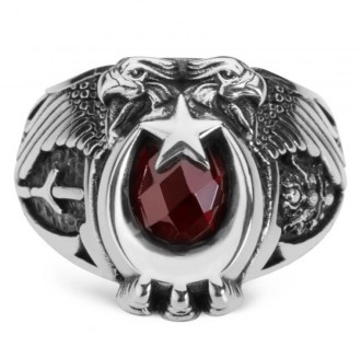 Cihan Hakimiyeti Yüzüğü (Kayı Boyu - Osmanlı Arması)