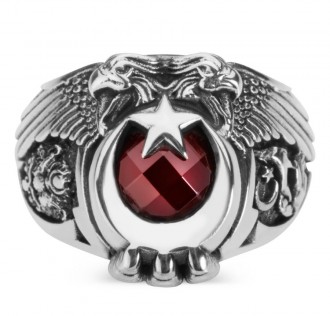 Cihan Hakimiyeti Yüzüğü (Osmanlı Arma - Bozkurt)