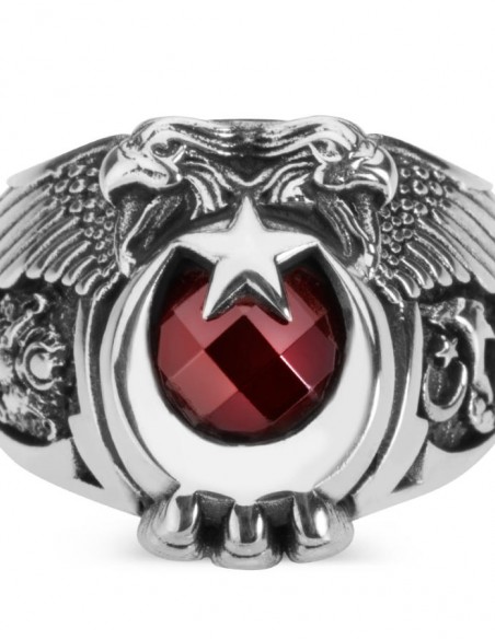 Cihan Hakimiyeti Yüzüğü (Osmanlı Arma - Bozkurt)