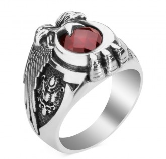 Cihan Hakimiyeti Yüzüğü (Osmanlı Arma - Bozkurt) 2